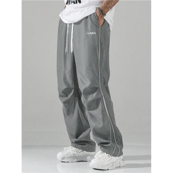 Men's Striped Three - Color Casual Pants with Pockets, Suitable for Sports, - Picture 8 of 8